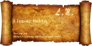 Lippay Metta névjegykártya